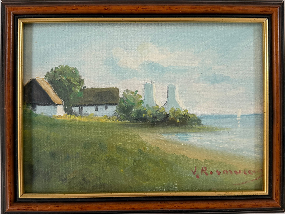 Viktor Rasmussen, Denmark. Vintage Original Oil Painting.