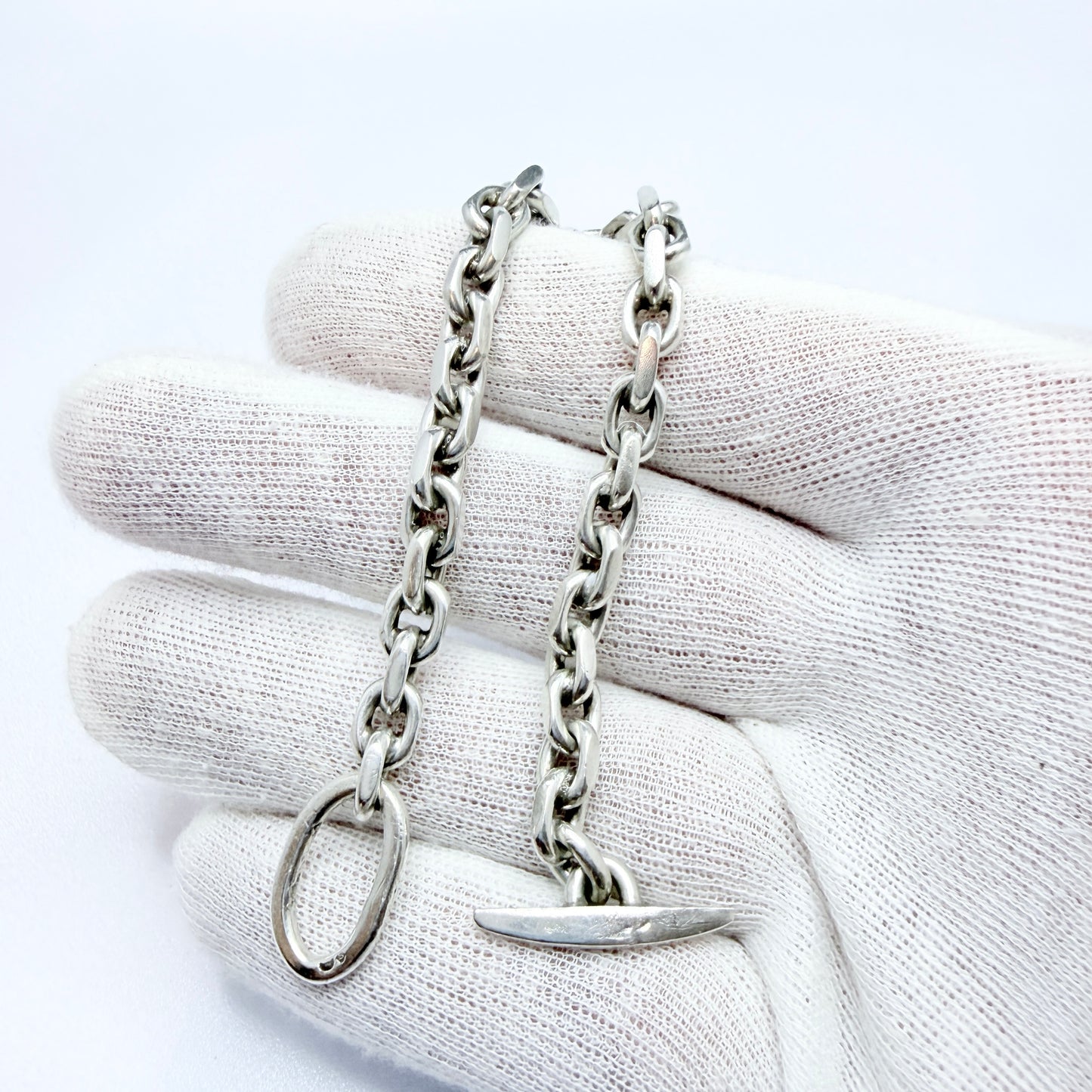 Christian Veilskov. Denmark. Vintage c 1960s. Sterling Silver Bracelet.