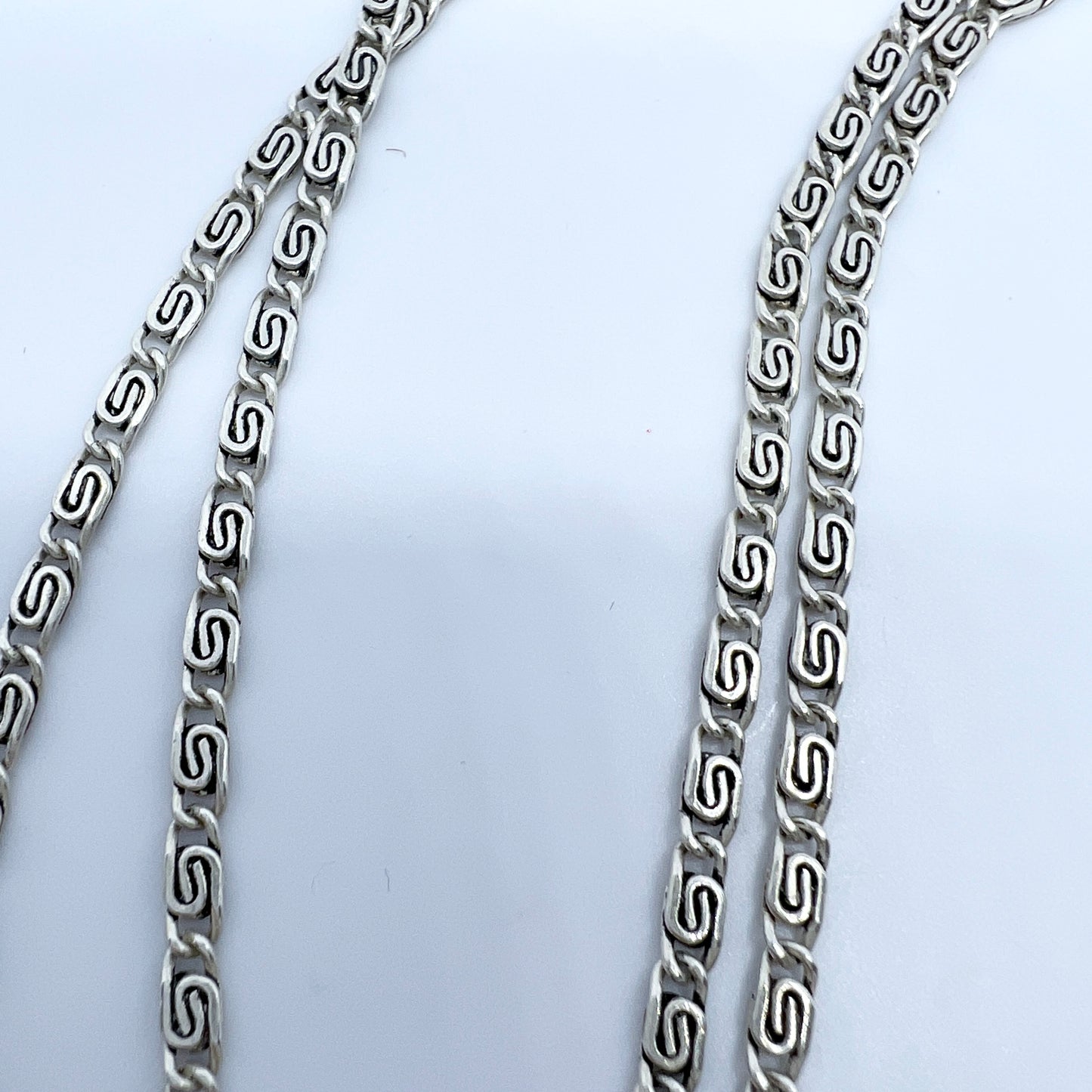 Linz, Austria c 1940-50s. Solid Silver Large Pendant Necklace.