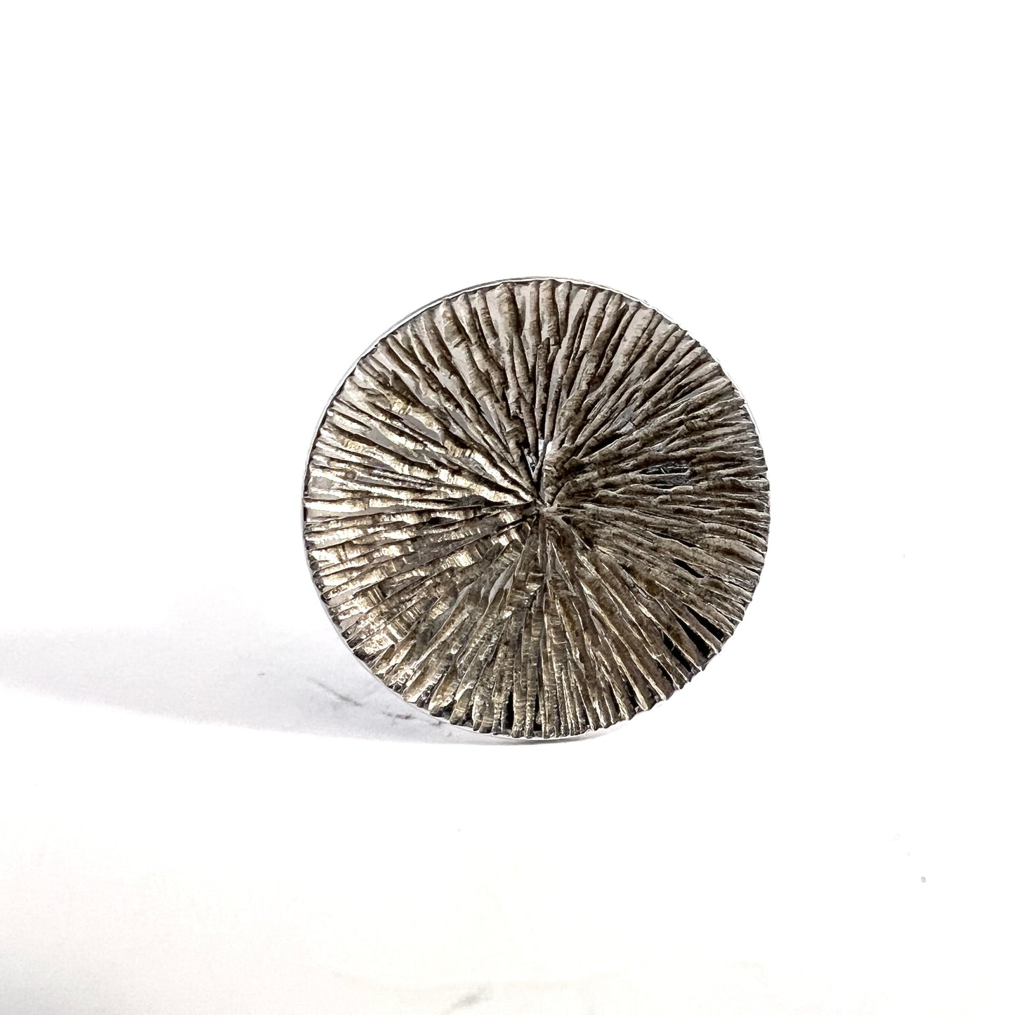 Hedbergs, Sweden 1973, Vintage Modernist Sterling Silver Ring.