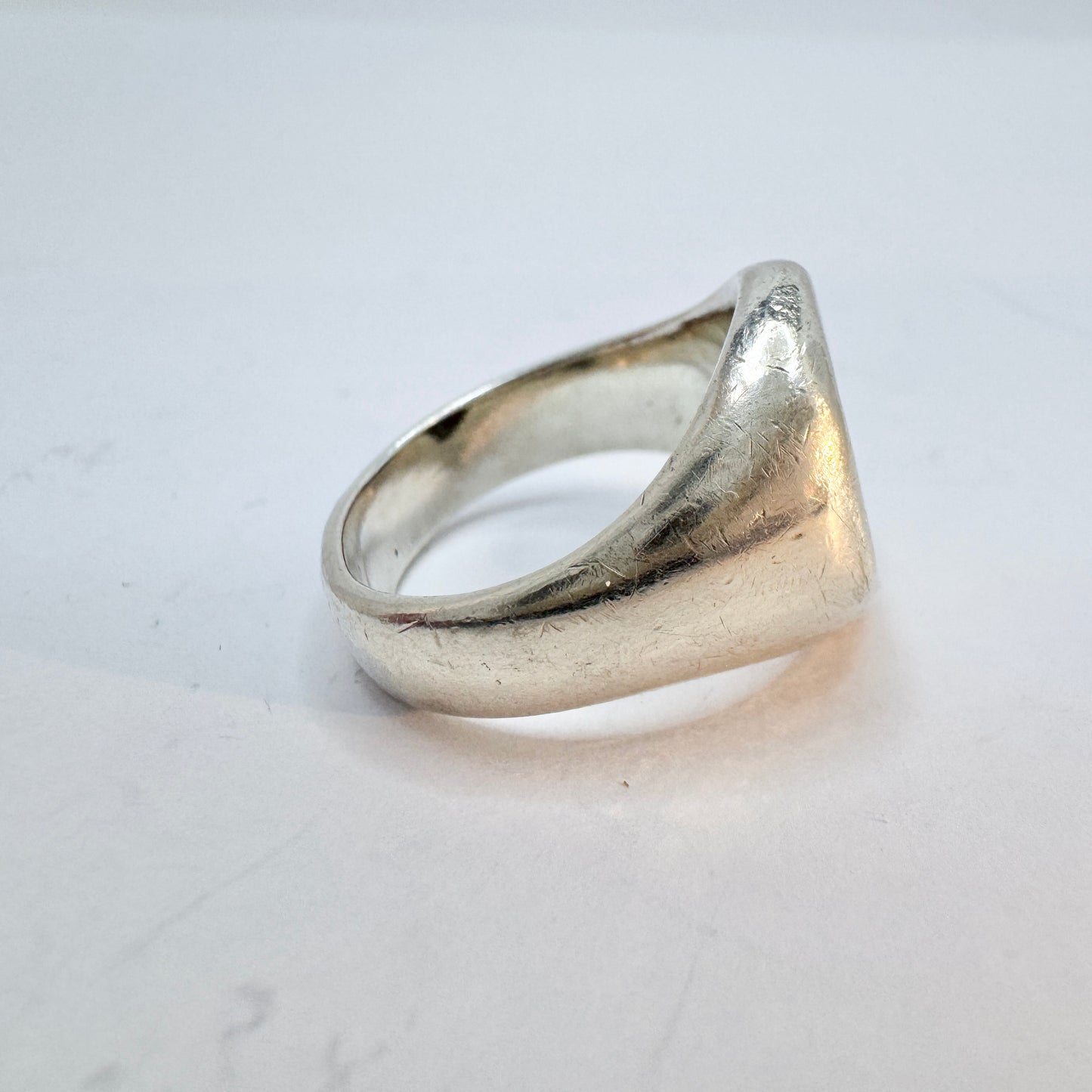 Vintage Sterling Signet Ring with Ancient year 1622 Silver Coin.