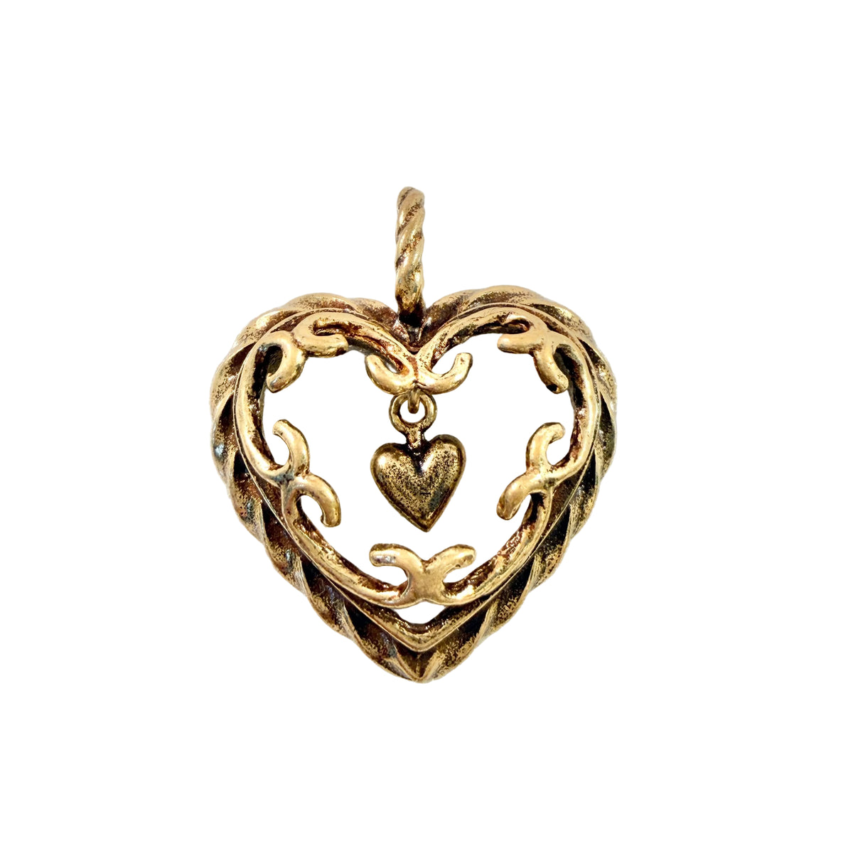 Kalevala Koru, Finland. Vintage Bronze Pendant. Design: Heart of the House
