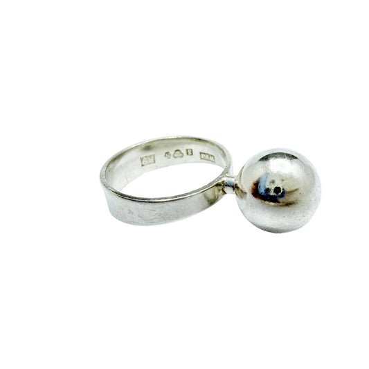Waldemar Jonsson, Sweden 1967. Vintage Sterling Silver RIng.