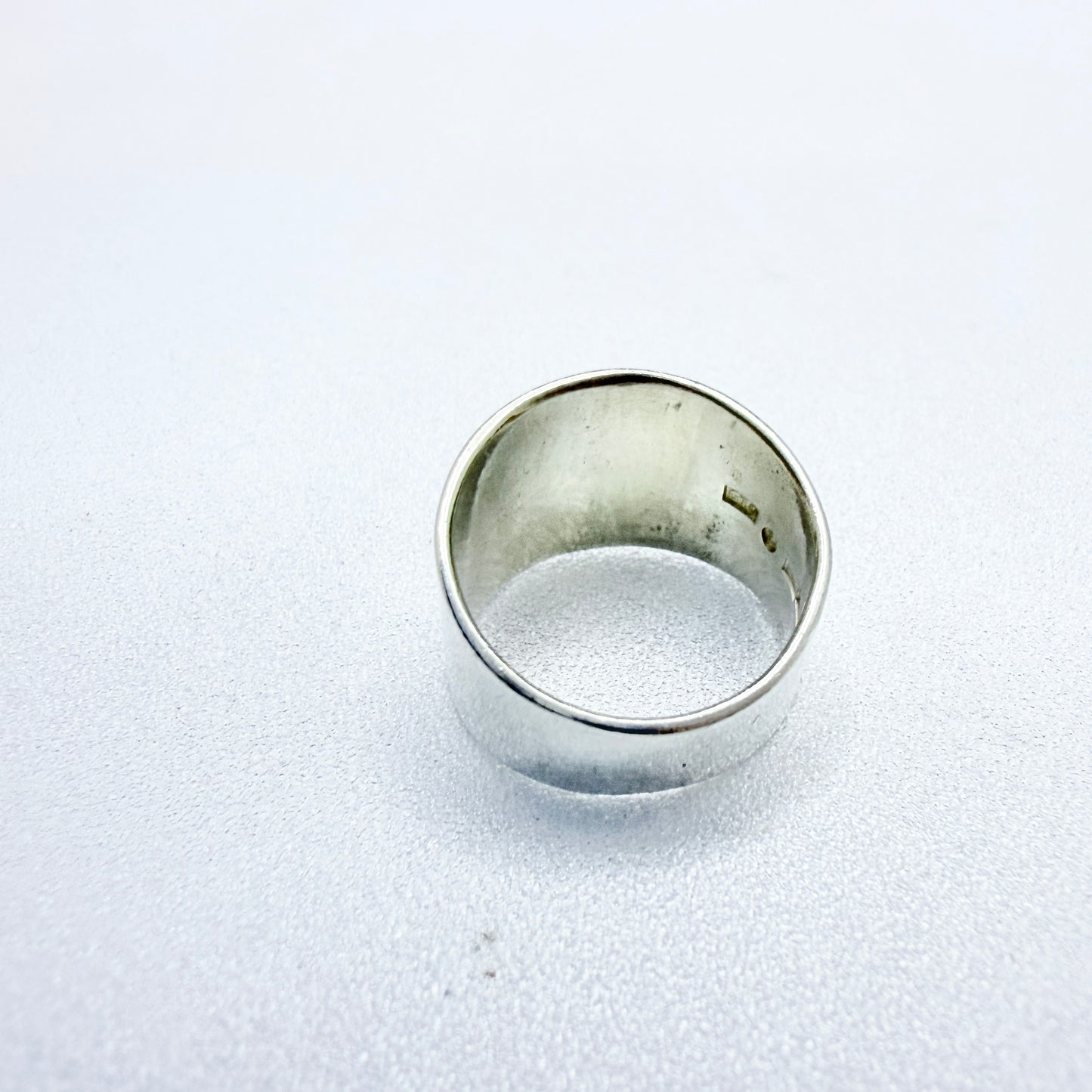 Torbjörn Gruner, Sweden 1986. Vintage Sterling Silver 18k Gold Cross Ring.