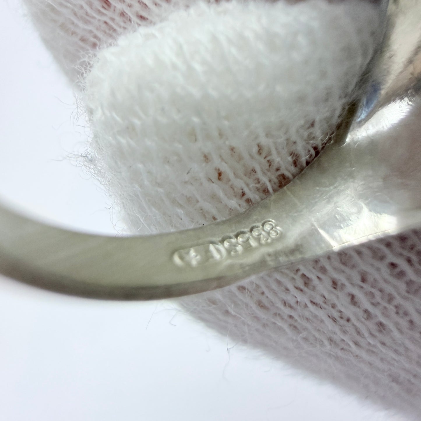 Frey & Co, Germany 1960s. Vintage Solid Silver Onyx Ring.