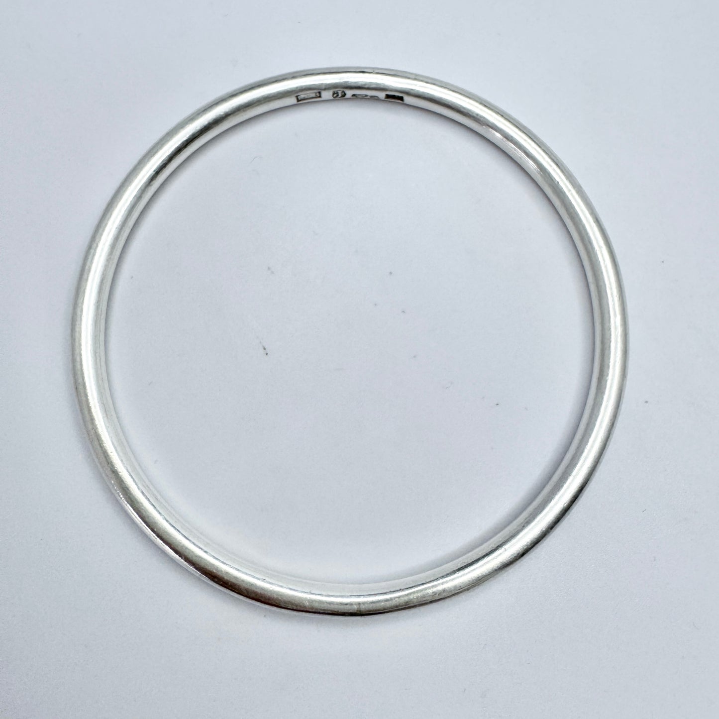 Köpings Guldvaru, Sweden 1971. Vintage Sterling Silver Bangle Bracelet.
