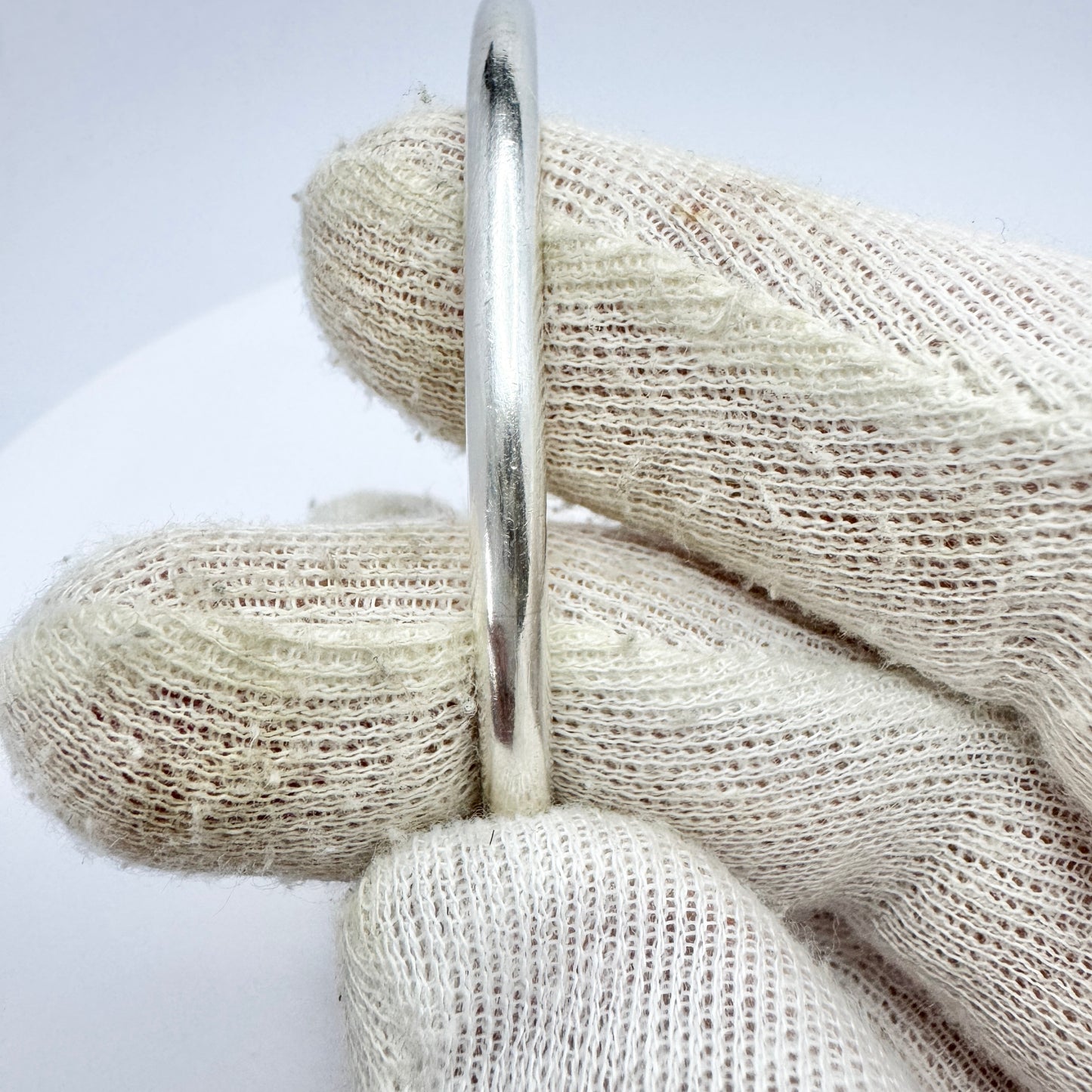 Köpings Guldvaru, Sweden 1971. Vintage Sterling Silver Bangle Bracelet.