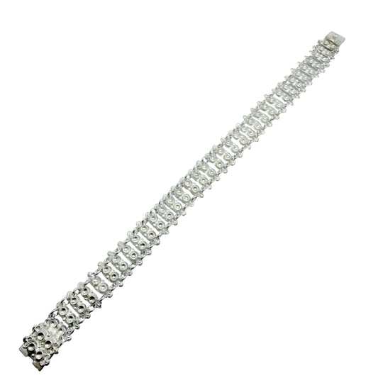 Norway early 1900s. Antique / Vintage Solid Silver Bracelet.