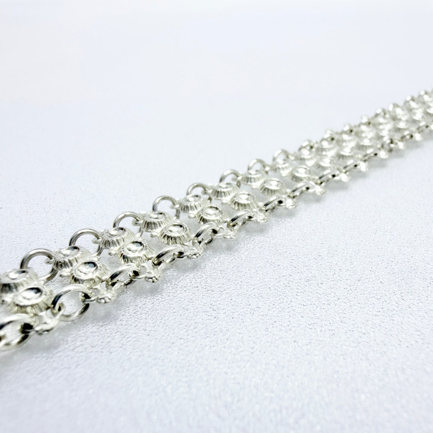 Norway early 1900s. Antique / Vintage Solid Silver Bracelet.