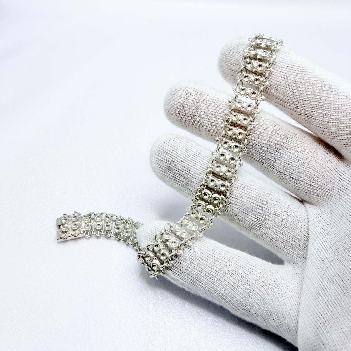 Norway early 1900s. Antique / Vintage Solid Silver Bracelet.