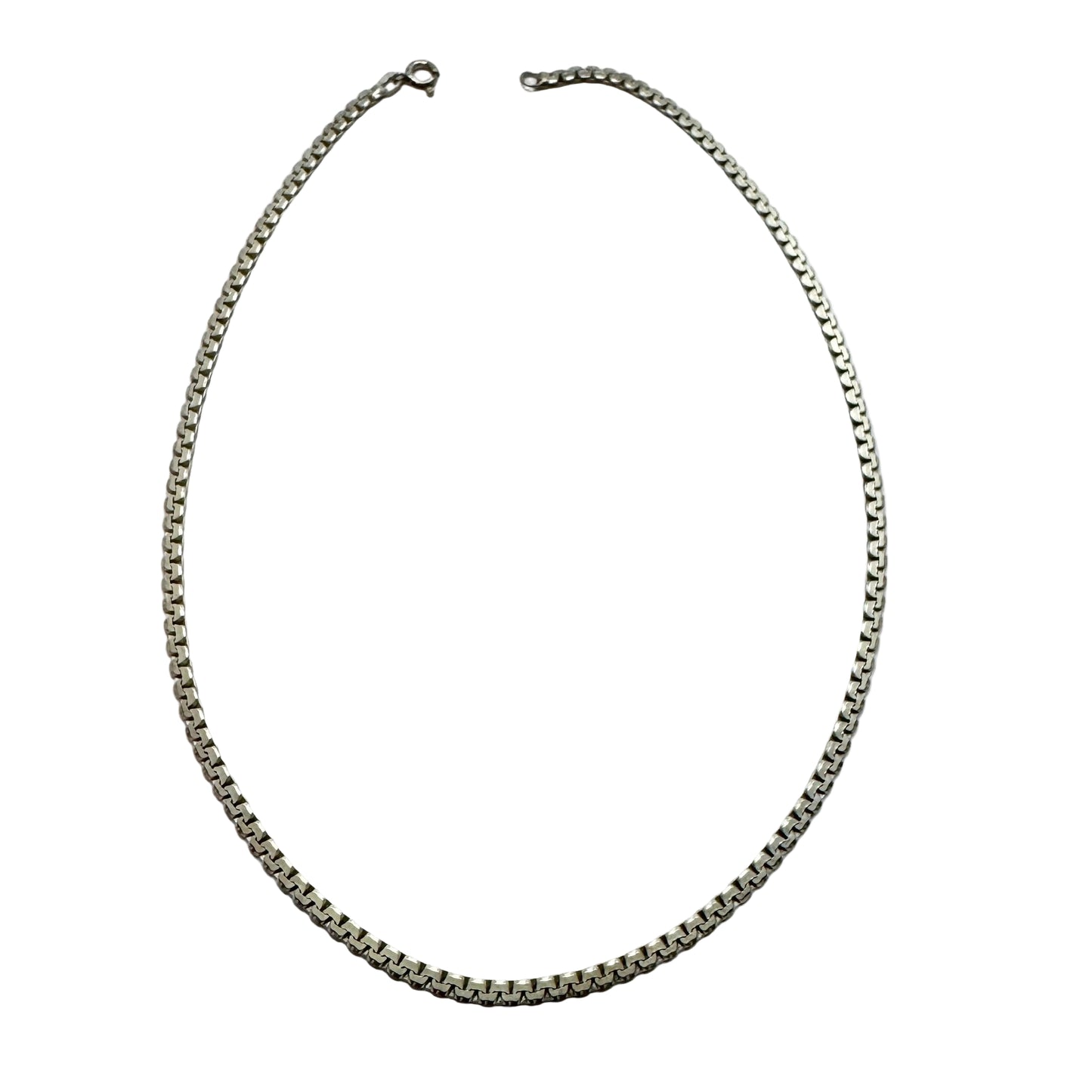 Arezzo, Italy. Vintage Solid Silver Chain Necklace.
