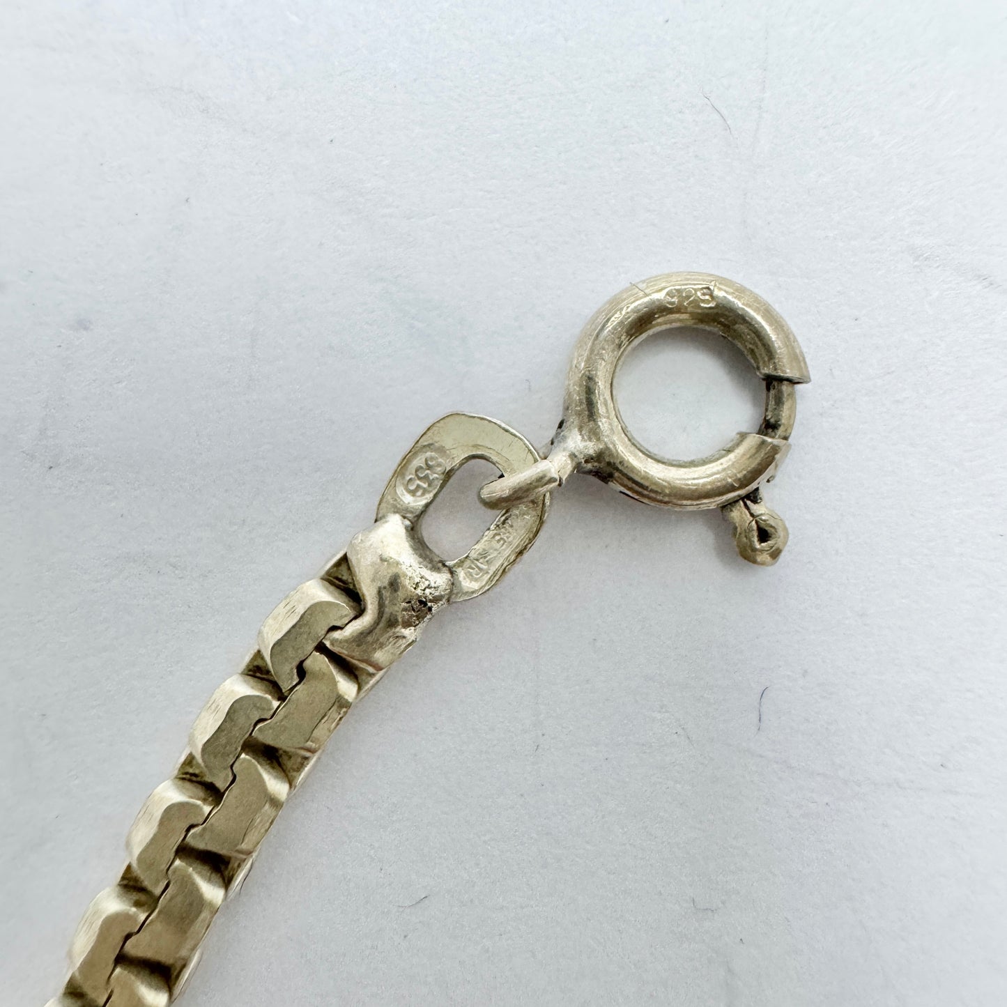 Arezzo, Italy. Vintage Solid Silver Chain Necklace.