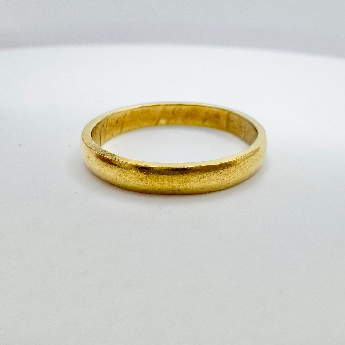 Frans Holm, Sweden year 1860. Antique 23k Gold Memory Ring.