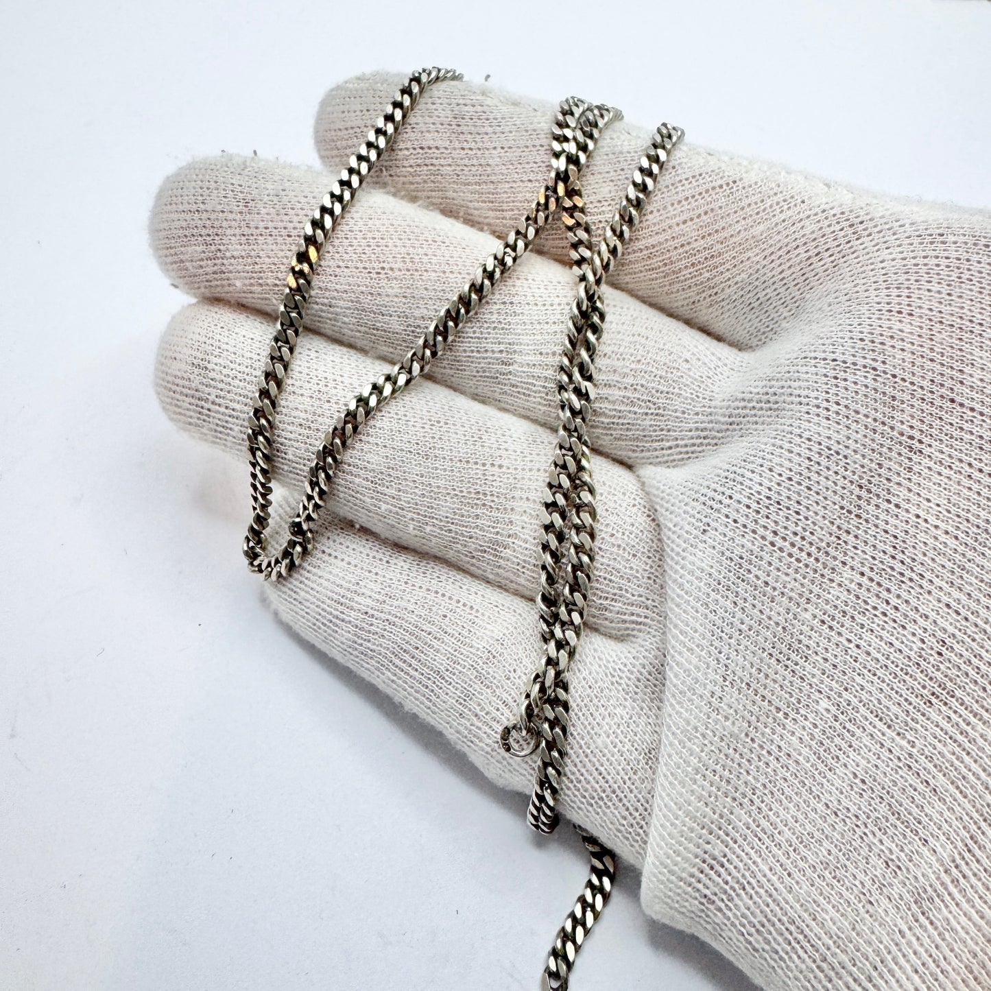 Sweden. Vintage Sterling Silver Chain Necklace.