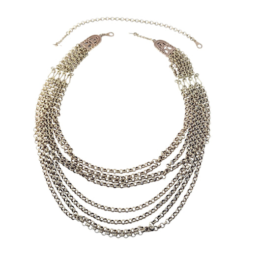 Kalevala Koru, Finland Vintage Bold Bronze Necklace. Design: Birds of Paradise