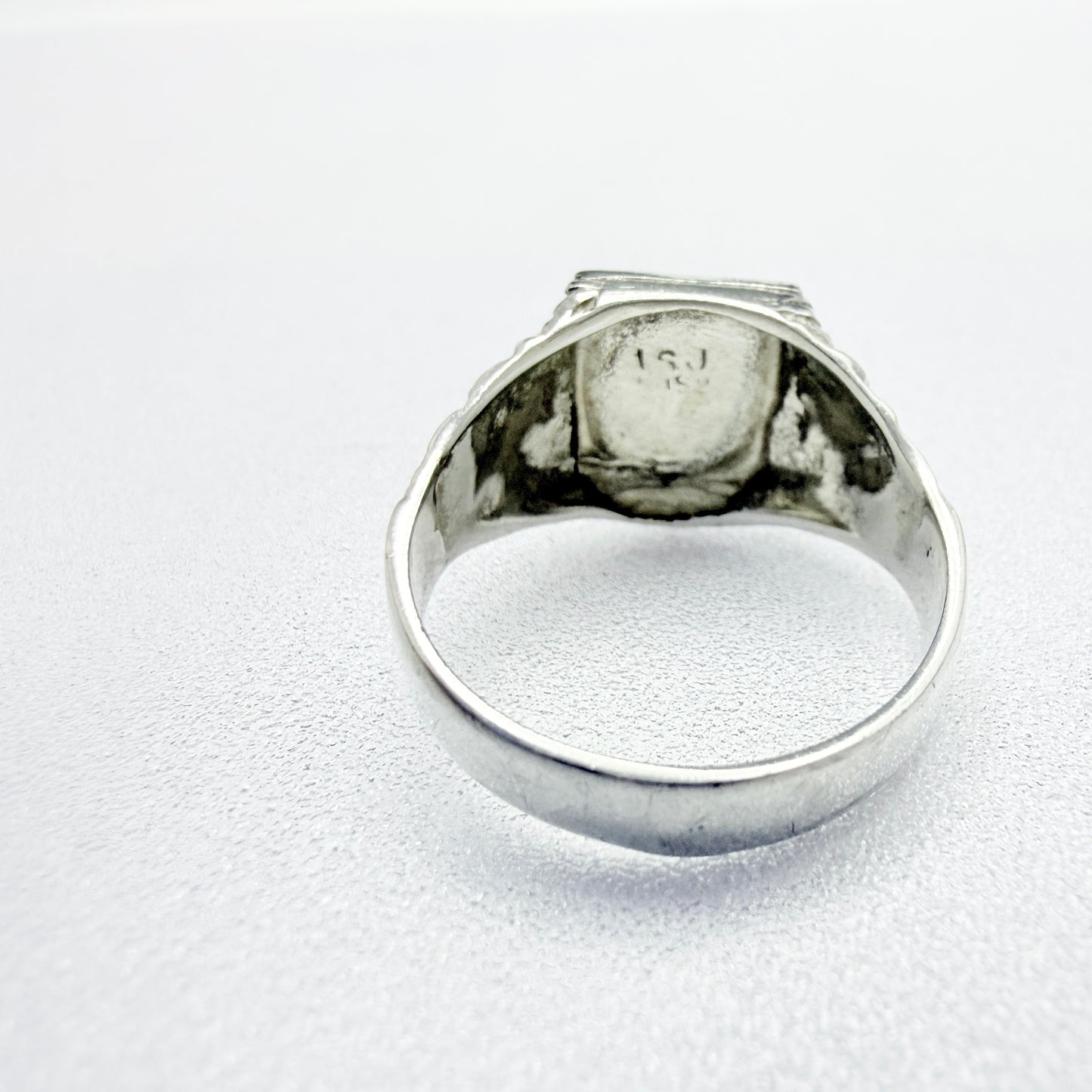 Dublin, 1988. Vintage Sterling Silver Signet Ring.