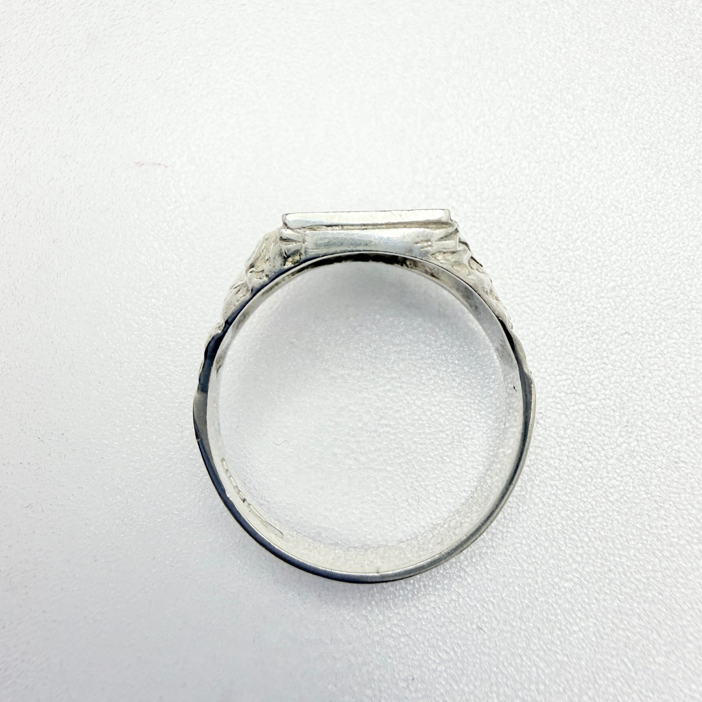 Dublin, 1988. Vintage Sterling Silver Signet Ring.
