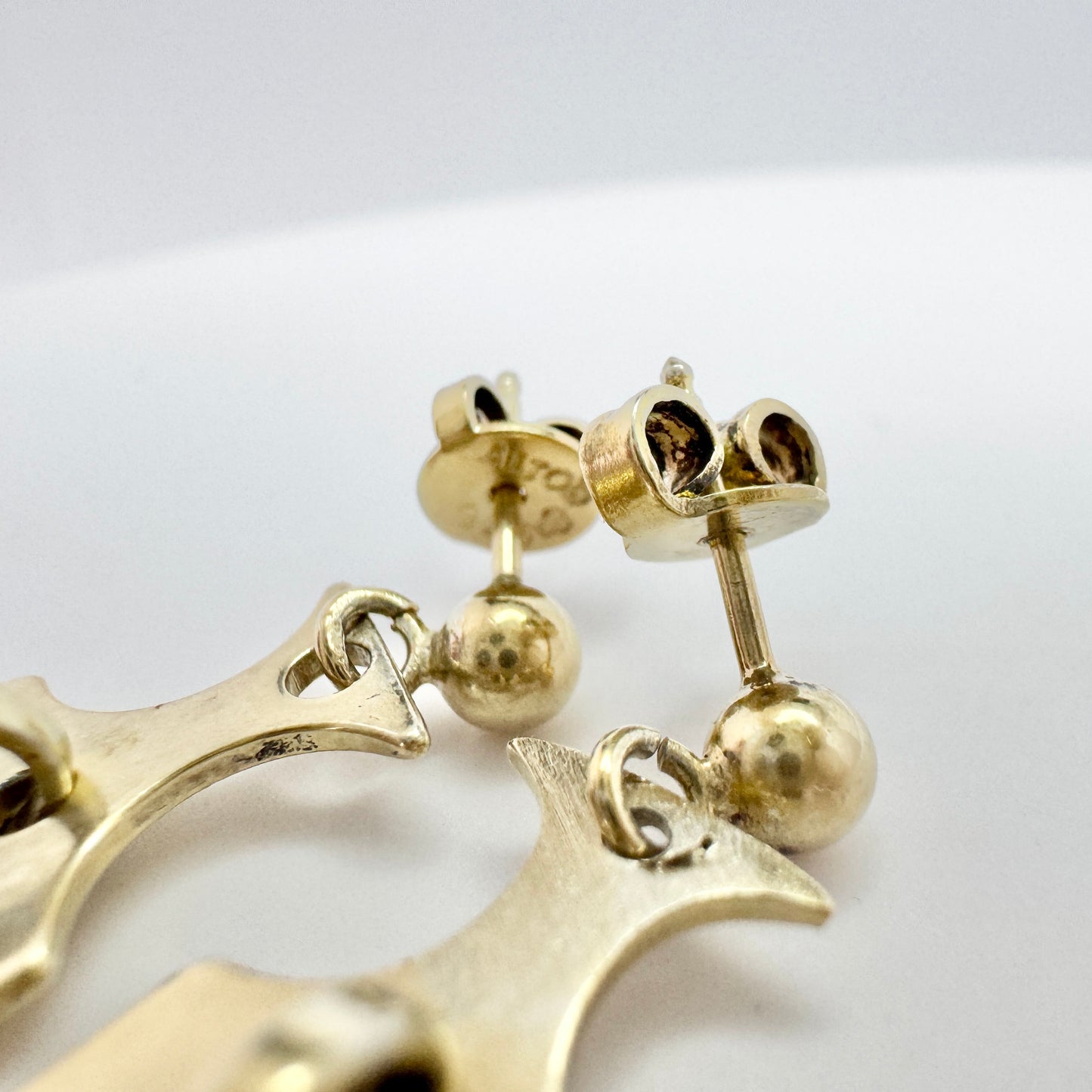David-Andersen, Norway. Vintage Sterling Silver Earrings.