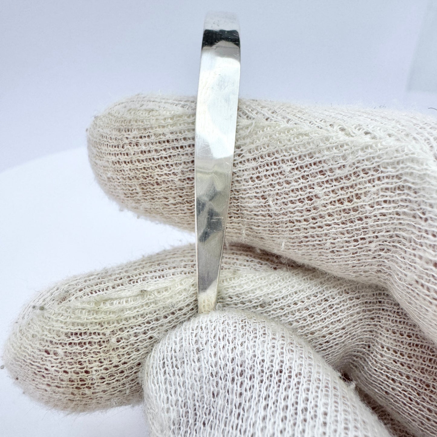 Annie Jägbeck, Sweden. Vintage Sterling Silver Bangle Bracelet. Signed.