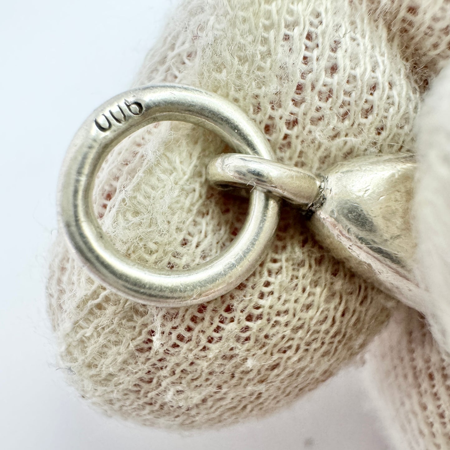 Sweden 1932. Vintage Solid 900 Silver Whistle Pendant.