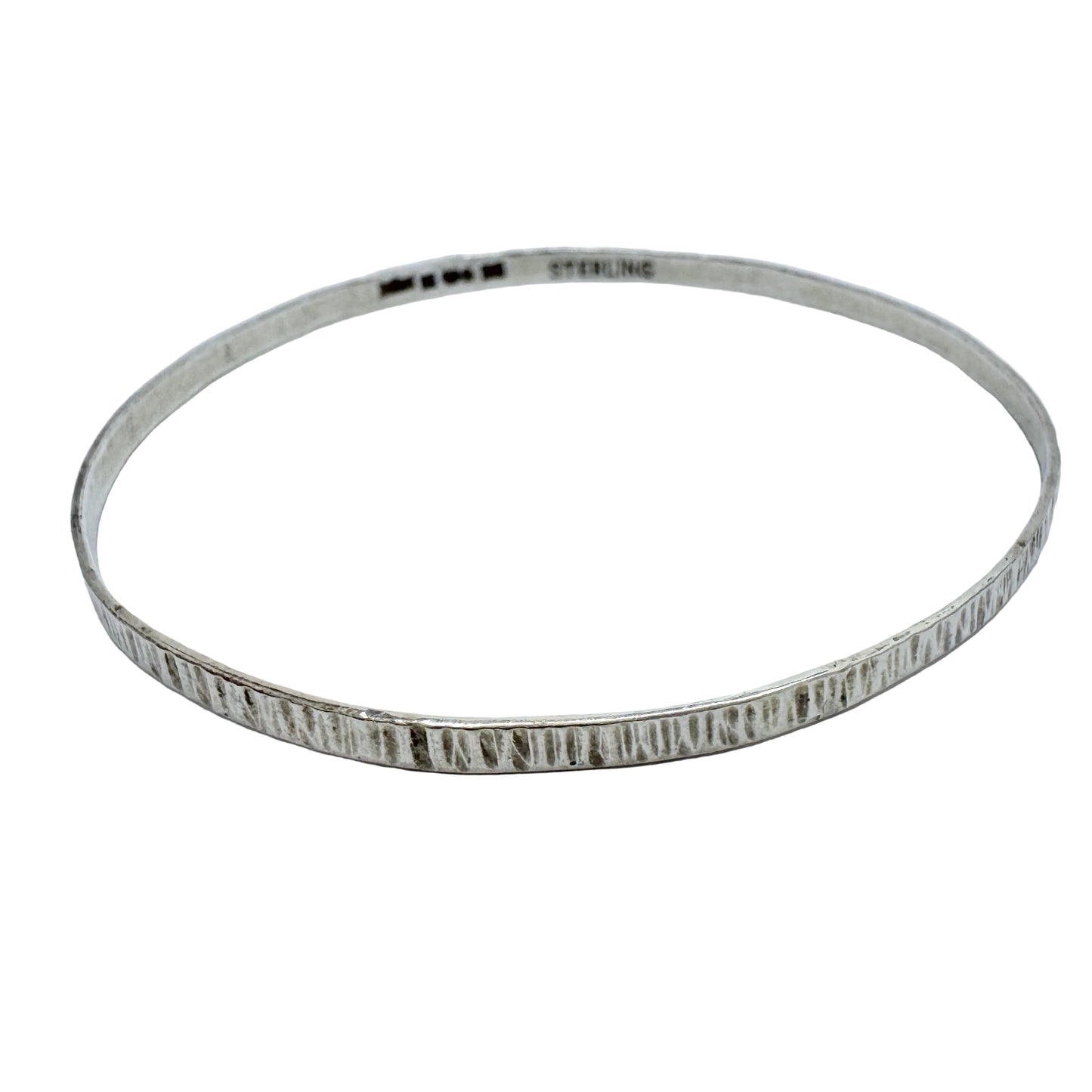 Atelje Femton, Sweden 1974. Vintage Sterling Silver Bangle Bracelet.