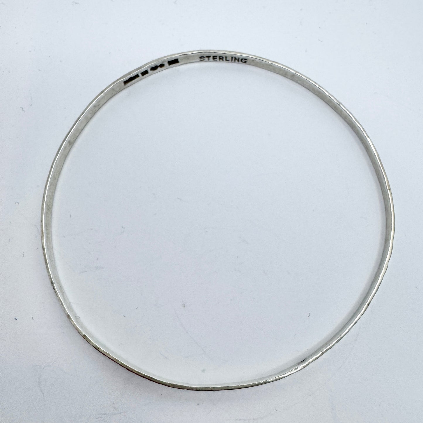 Atelje Femton, Sweden 1974. Vintage Sterling Silver Bangle Bracelet.