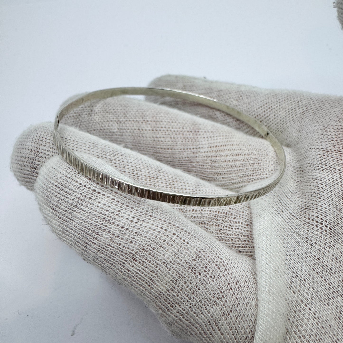 Atelje Femton, Sweden 1974. Vintage Sterling Silver Bangle Bracelet.