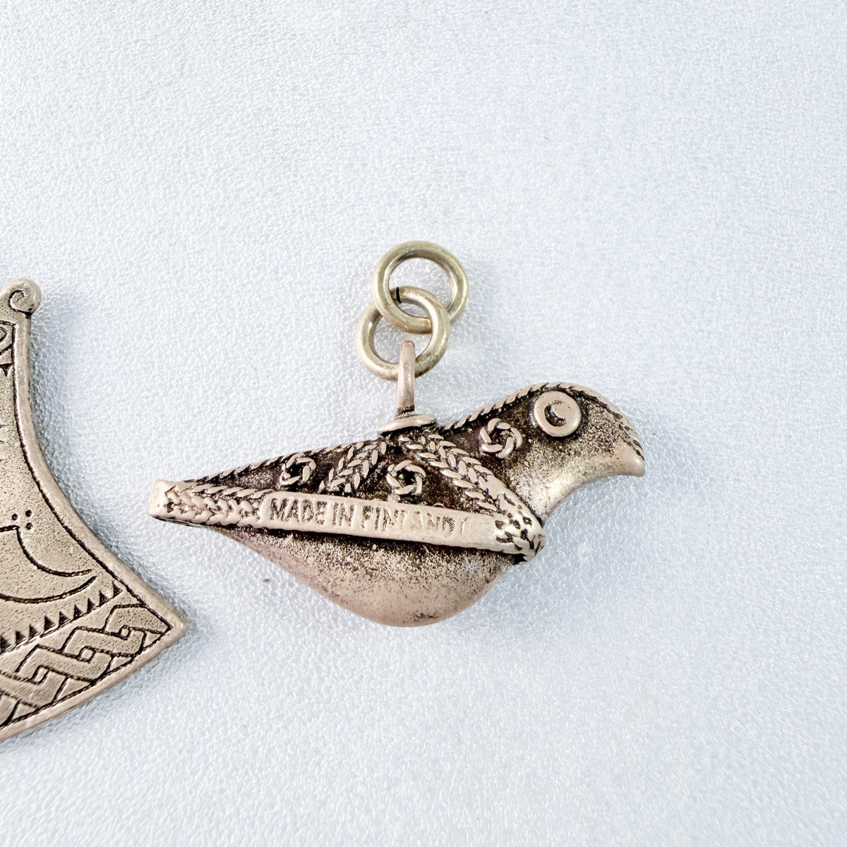 Kalevala Koru, Finland. Two Vintage Bronze Pendants.