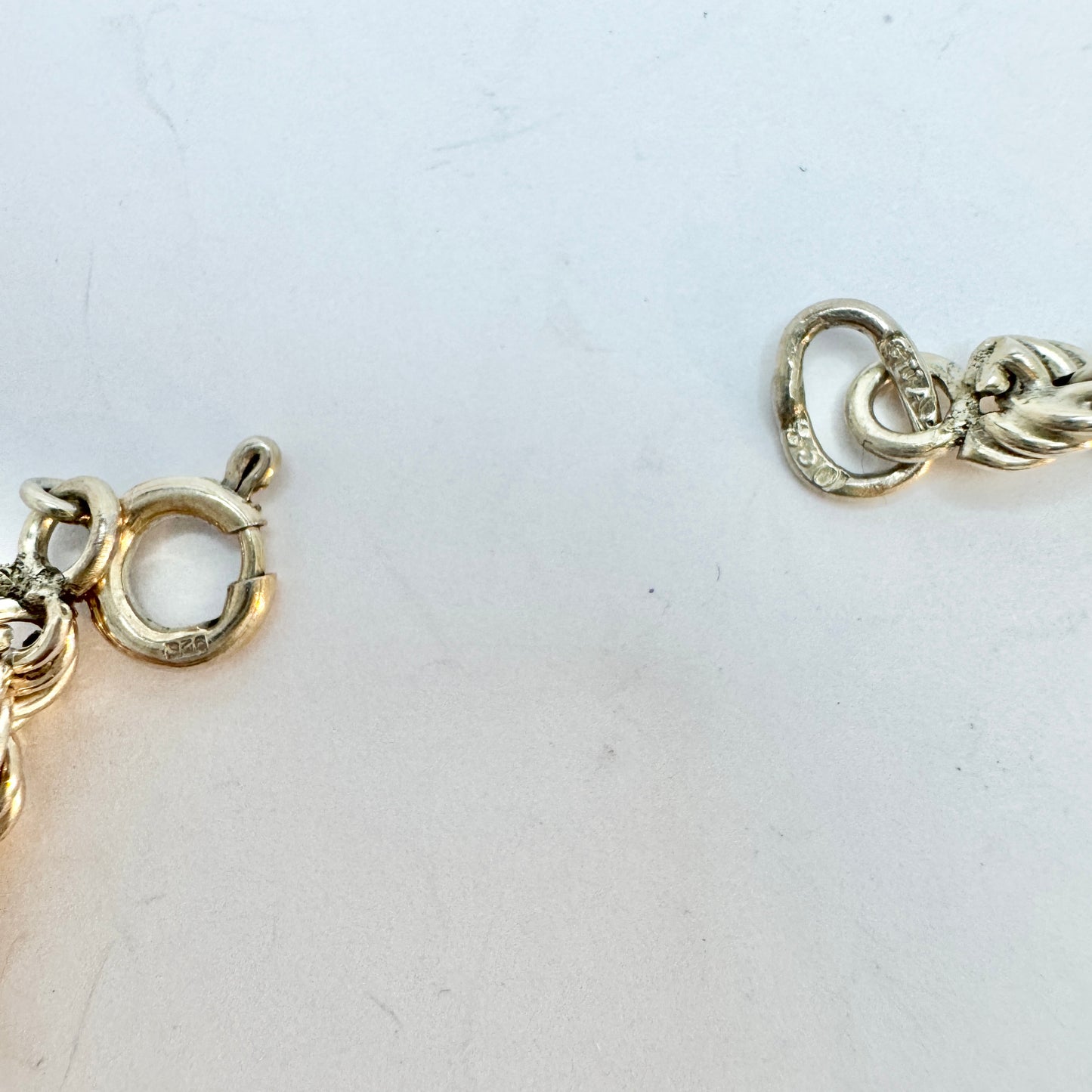 GUAB, Sweden. Vintage Solid Silver Chain Necklace.