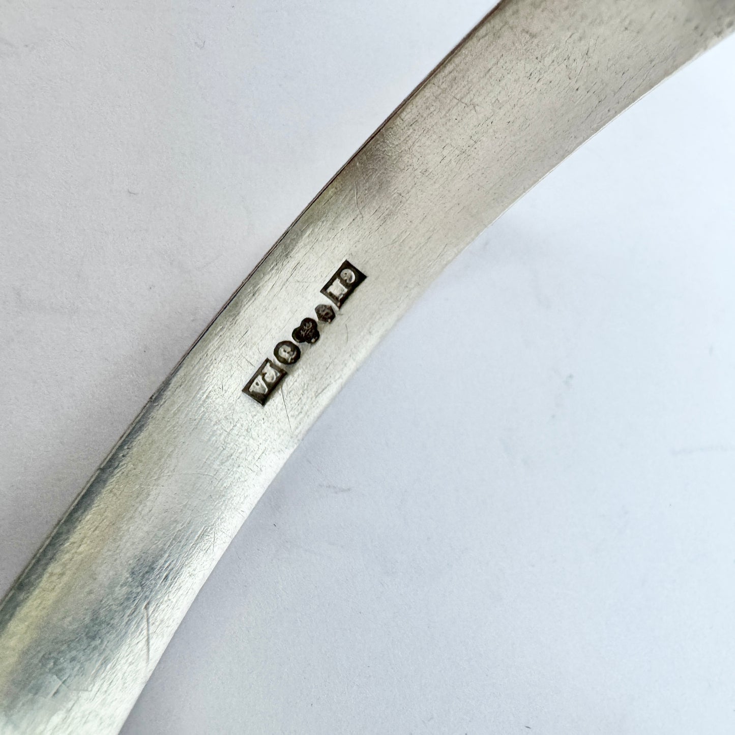 Victor Janson, Sweden 1963. Vintage Solid Silver Bangle Bracelet.