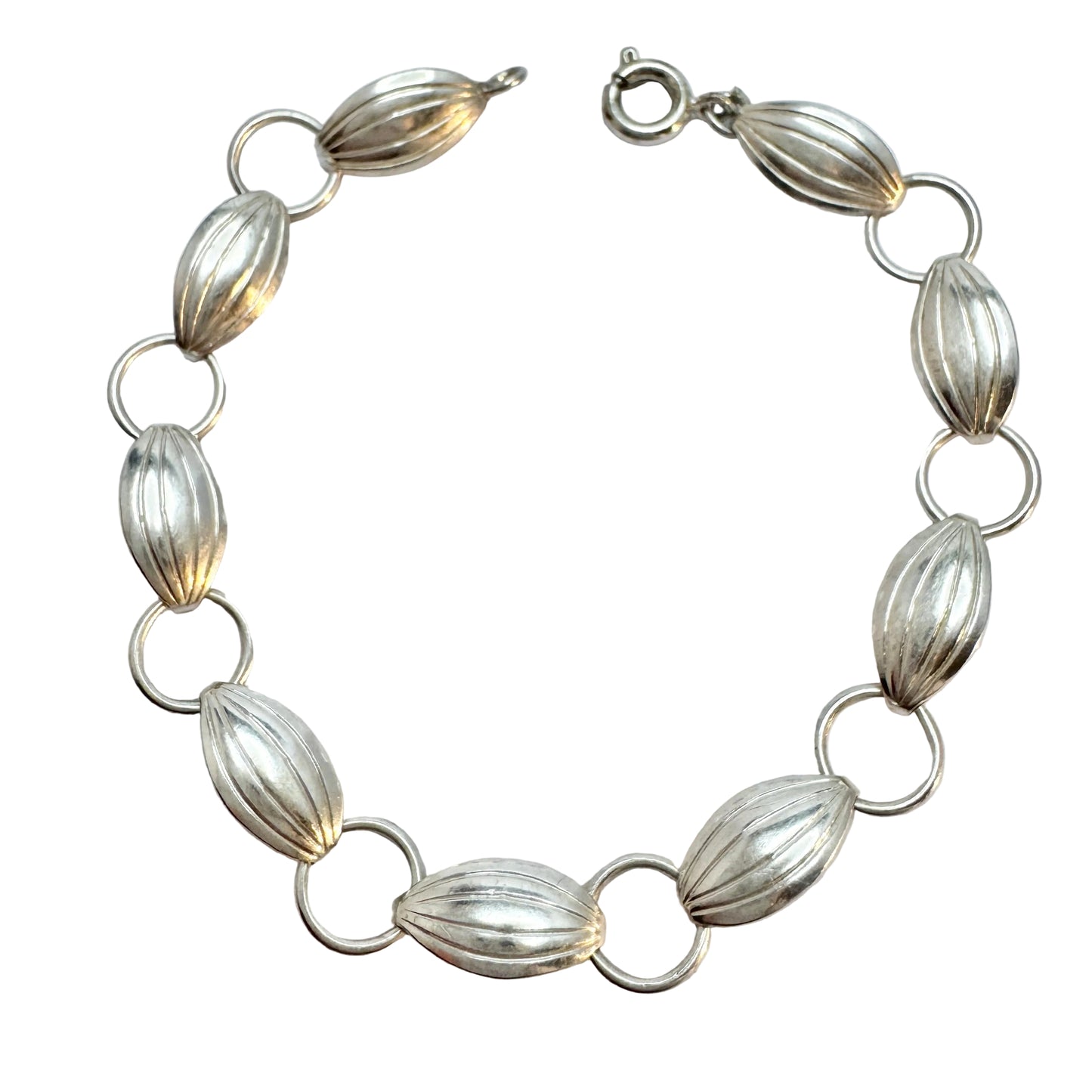 Vintage 1950s. Solid Silver Bracelet.