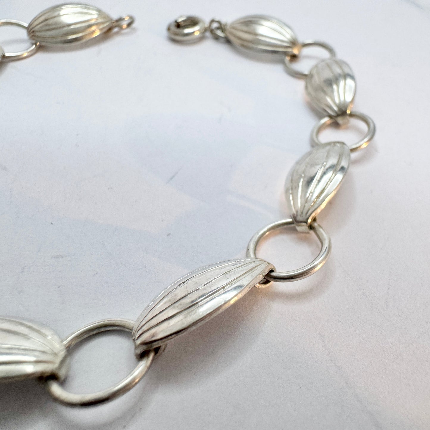 Vintage 1950s. Solid Silver Bracelet.