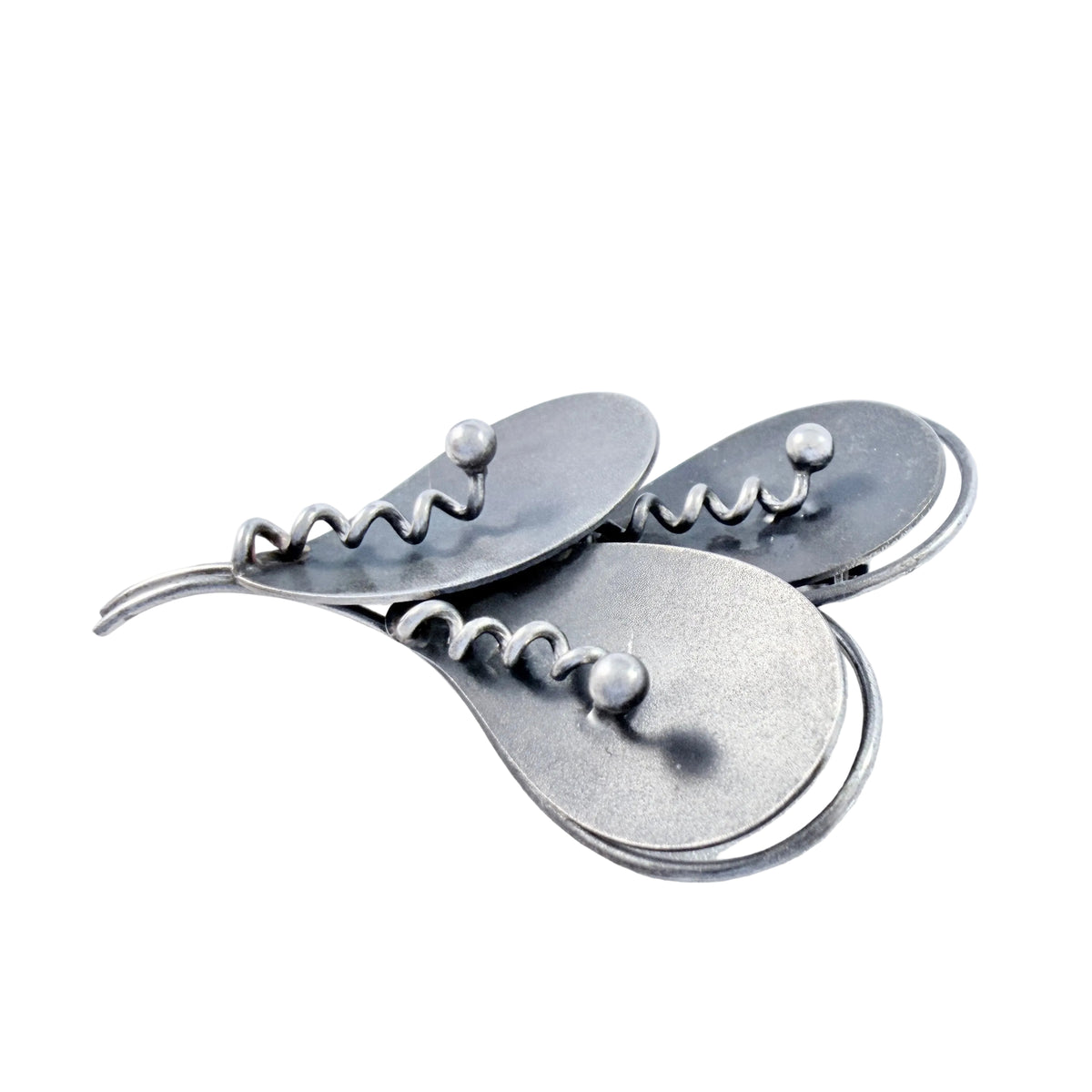 K&L-Kordes Lichtenfels, Germany ca 1960. Vintage Solid Silver Brooch.
