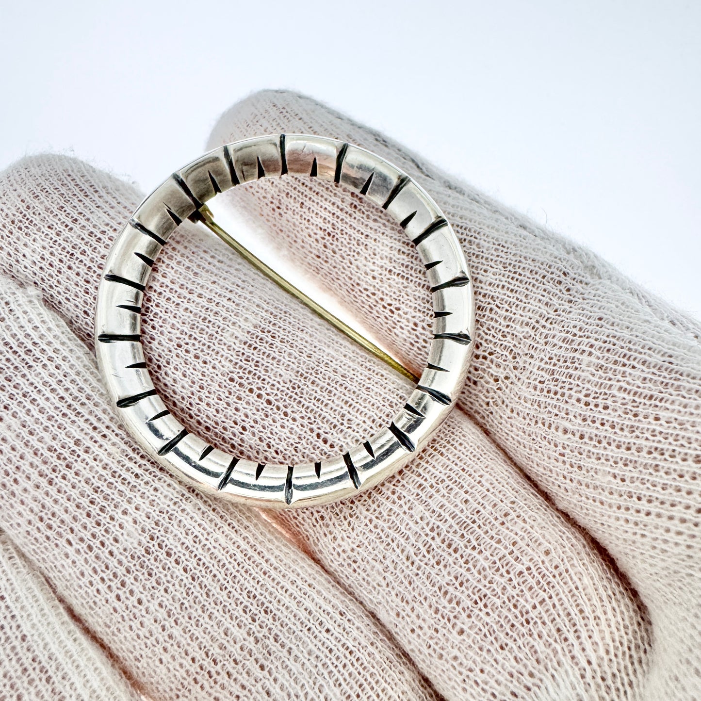 Michelsen, Stockholm 1948. Vintage Sterling Silver Brooch.