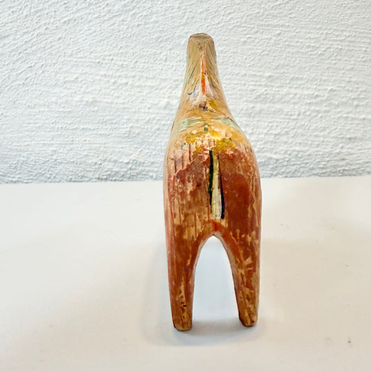 Antique / Vintage Hand-Carved Dala Horse. Swedish Folk Art