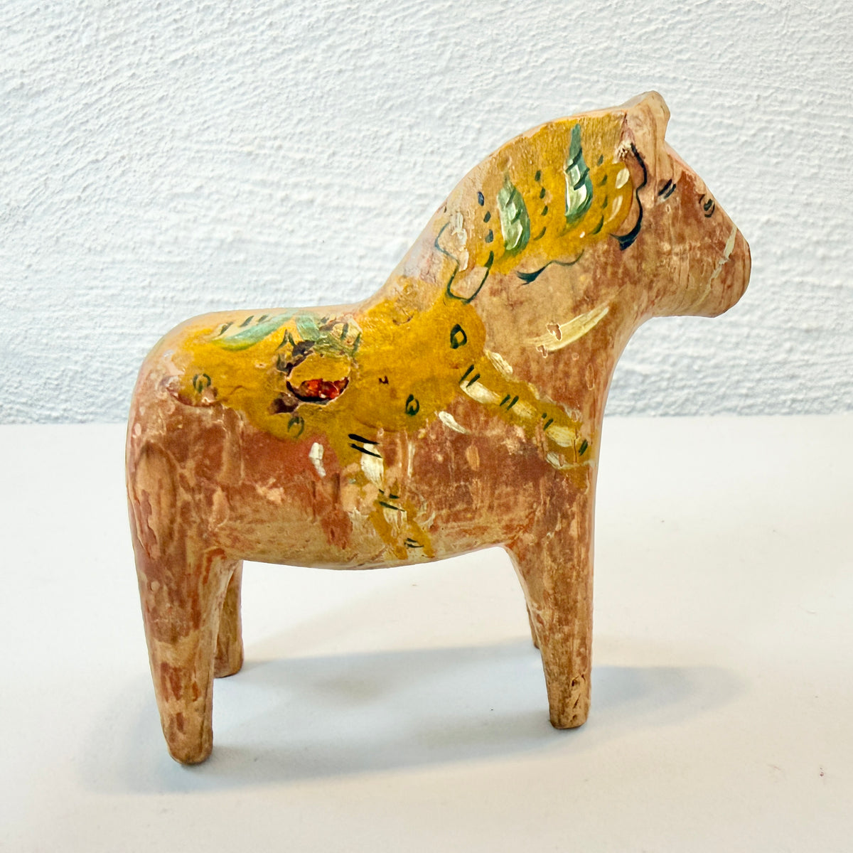 Antique / Vintage Hand-Carved Dala Horse. Swedish Folk Art