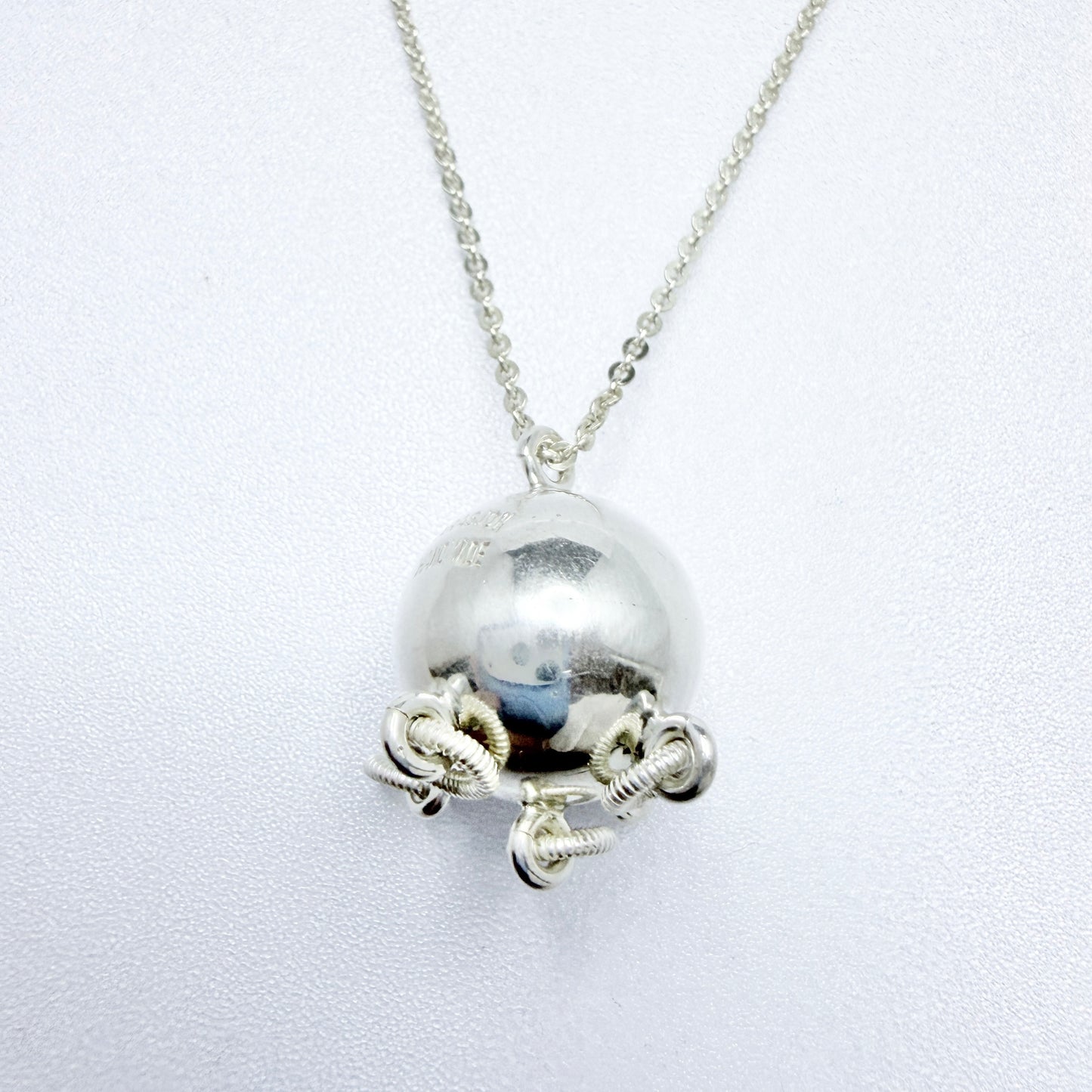 Karasjok, Norway. Vintage Sterling Silver Komsekule Magic Cradle Ball