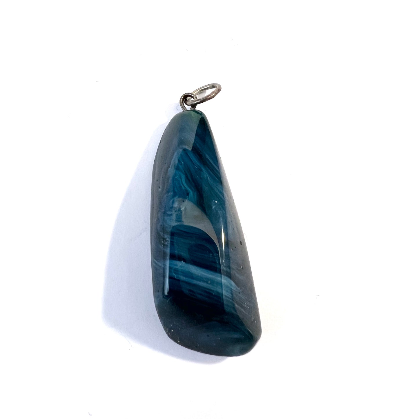 Vintage Solid Silver Bergslagen-stone Pendant.