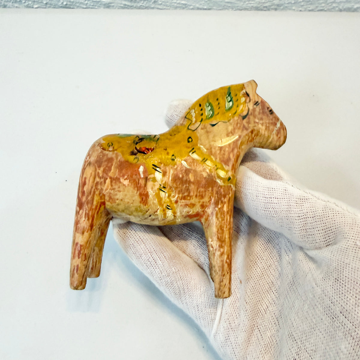 Antique / Vintage Hand-Carved Dala Horse. Swedish Folk Art