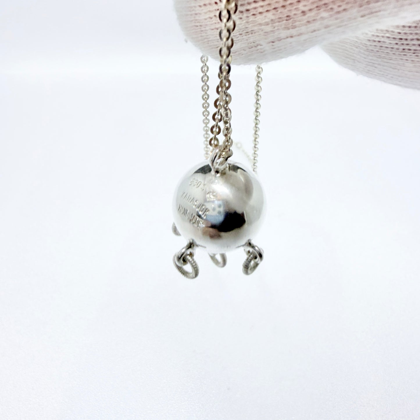 Karasjok, Norway. Vintage Sterling Silver Komsekule Magic Cradle Ball