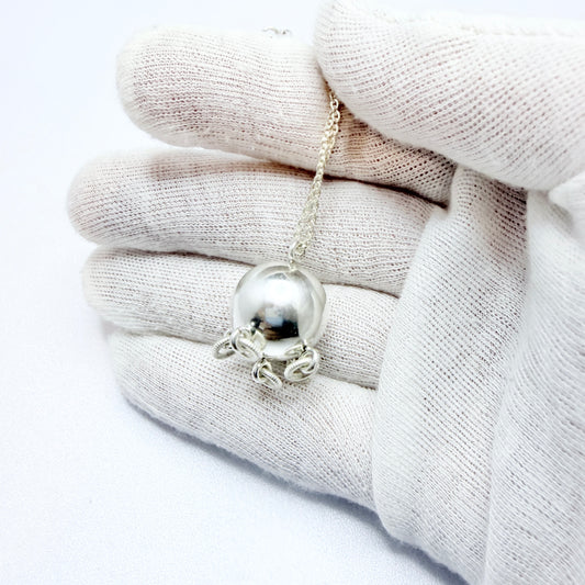Karasjok, Norway. Vintage Sterling Silver Komsekule Magic Cradle Ball