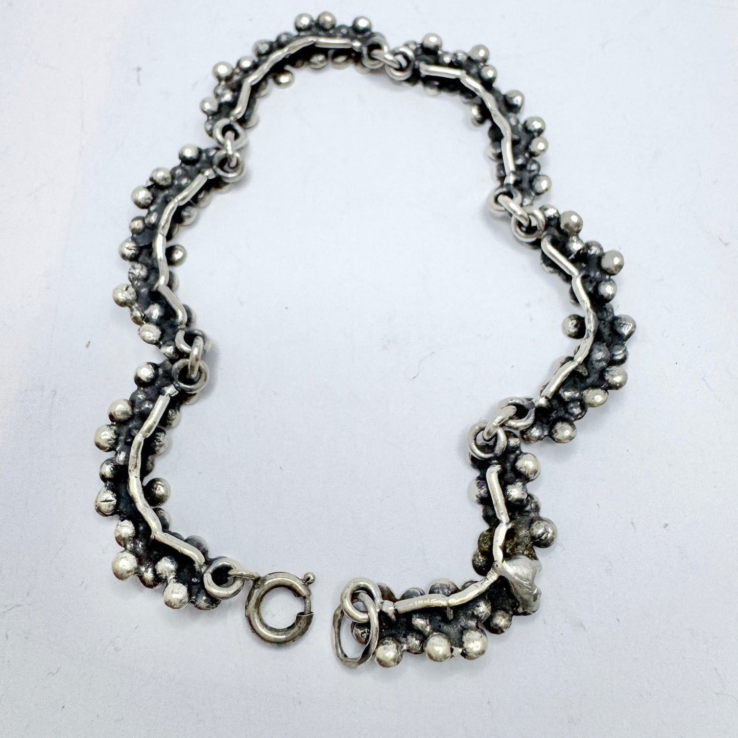 Kultateollisuus, Finland 1975. Vintage Sterling Silver Bracelet.