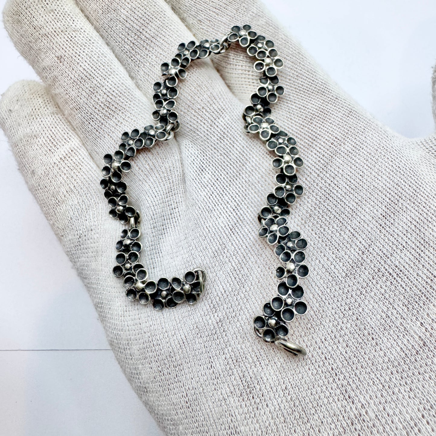 Kultateollisuus, Finland 1975. Vintage Sterling Silver Bracelet.