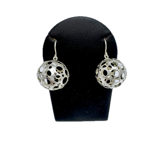 Liisa Vitali for N Westerback, Finland. Vintage Sterling Silver Earrings.