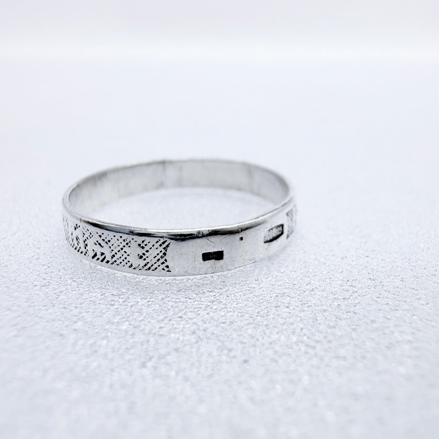 USSR. Vintage Sterling Silver Orthodox Christianity Band Ring.