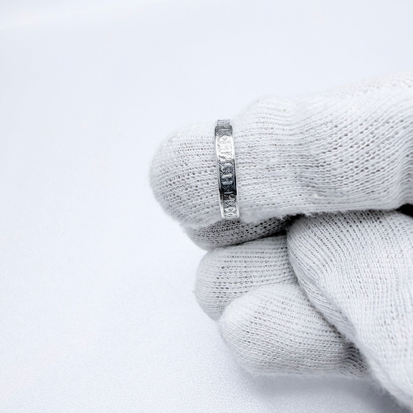 USSR. Vintage Sterling Silver Orthodox Christianity Band Ring.