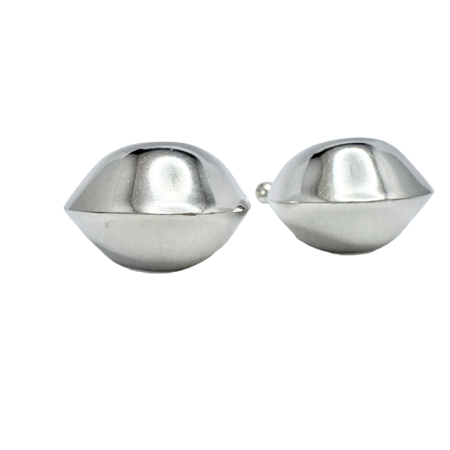 Nanna Ditzel for Georg Jensen Denmark. Vintage Sterling Silver Earrings. Design 126