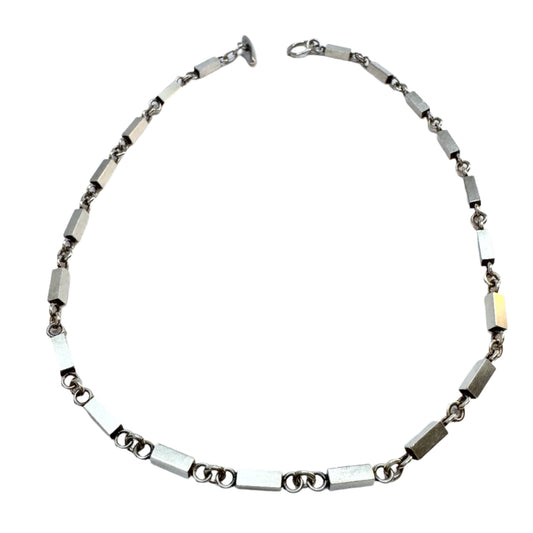 Arvo Saarela, Sweden 1961. Vintage Sterling Silver Necklace.