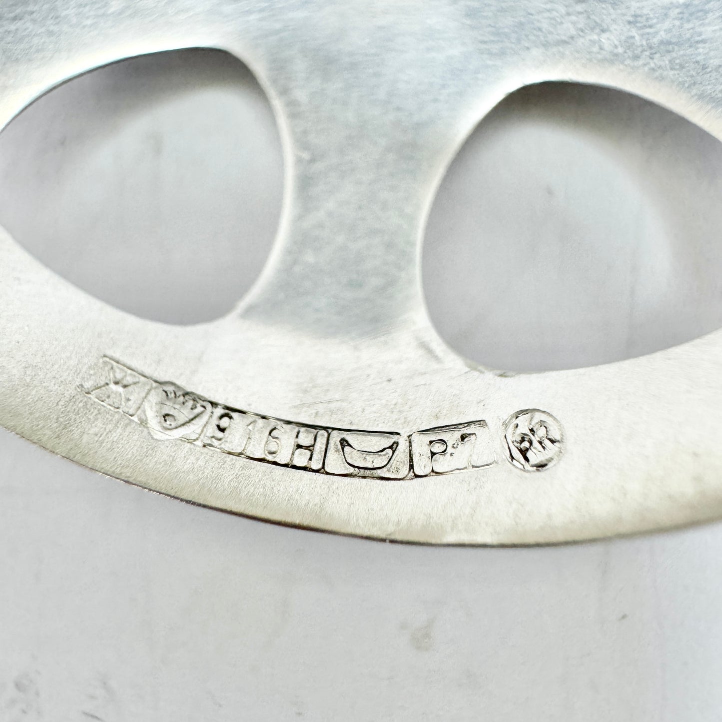 Kalevala Koru, Finland 1968. Vintage Solid Silver Brooch.