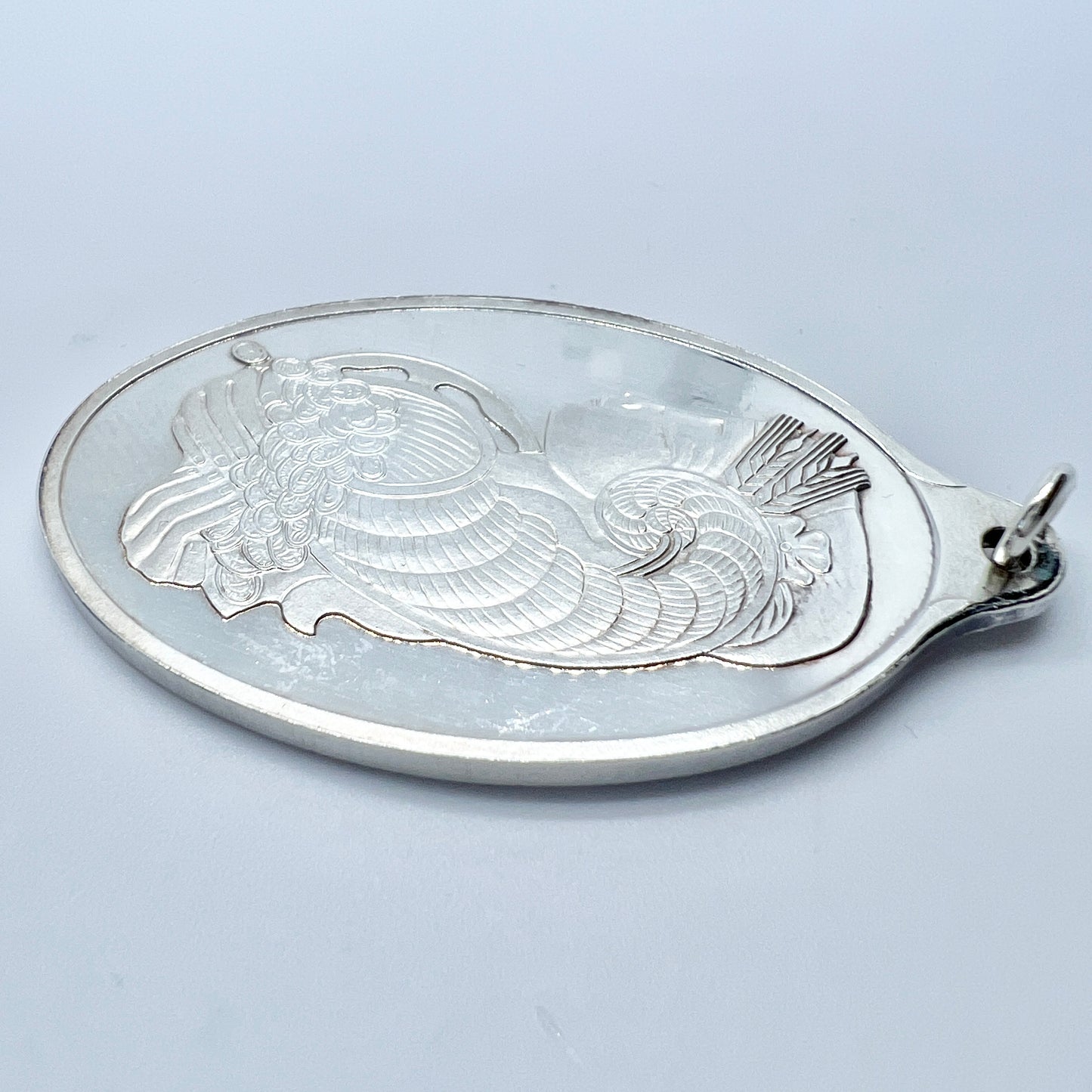 PAMP, Switzerland. 999 Fine Silver Lady Fortuna Pendant.